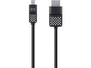 Belkin F2CD080BT06 Mini Displayport To Hdmi Cable Video Audio Cable Displayport Hdmi 19 Pin Hdmi M To Mini Displayport M 6 Ft