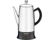 Conair PRC 12FR Cuisinart Classic Coffee Percolator 12 Cup S Stainless Black Stainless Steel Glass