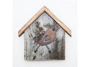 Recherche Furnishings ART BIRD 3T Birdhouse And Key Holder Song Bird