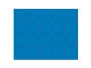 MasterVision FM1601 Interchangeable Magnetic Characters Circles Blue 3 4 Inch Dia. 20 Pack