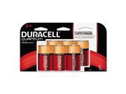 Duracell DURQUD6TBCD Quantum Alkaline Batteries w Duralock Power Preserve Technology D 1.5V 6 Pk