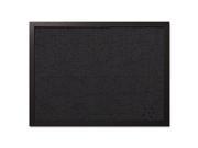 MasterVision FB0471168 Designer Fabric Bulletin Board 24X18 Black Fabric Black Frame