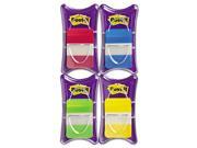Post It 686 RALY Durable File Tabs Solid Color 1 in. x 1.5 Red Blue Green Yellow 100 PK