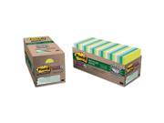 Post it Notes Super Sticky 654 24SST CP Super Sticky Pads Cabinet Pack 3 x 3 Five Tropical Colors 24 70 Sheet Pads