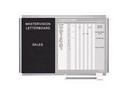 MasterVision GA0387830 In Out And Notice Board 36X24 Silver Frame