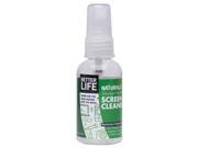 Better Life 895454002454 Naturally Smudge Punching Electronic Screen Cleaner Unscented 2Oz Spray Bottle