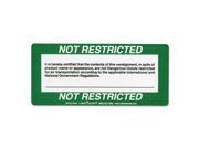 LabelMaster B45 Shipping And Handling Self Adhesive Label 5 X 2 1 4 Not Restricted 500 Roll