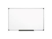 MasterVision MA2107170 Value Lacquered Steel Magnetic Dry Erase Board 48 X 96 White Aluminum Frame