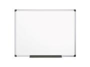MasterVision MA2707170 Value Lacquered Steel Magnetic Dry Erase Board 48 X 72 White Aluminum Frame