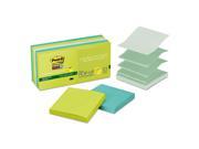 Post it Pop up Notes Super Sticky R330 10SST Super Sticky Pop Up Notes 3 x 3 Tropical 10 90 Sheet Pads Pack