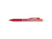 Pilot 00072838325228 Frixion Clicker Erasable Gel Ink Retractable Pen Red Ink .5Mm Dozen