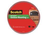 Scotch 4011LONG Exterior Weather Resistant Double Sided Tape 1 Inch X 450 Inch Gray