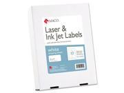 Maco MML 1000B White Laser Inkjet Shipping Address Labels 2 X 4 2500 Box