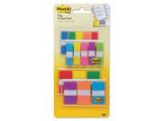 Post it 683XL1 1 2 Inch And 1 Inch Page Flag Value Pack Nine Assorted Colors 320 Pack