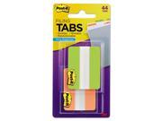 Post it 6862GO File Tabs 2 X 1 1 2 Solid Green Orange 44 Pack