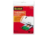 Scotch TP5903 20 Photo Size Thermal Laminating Pouches 5 Mil 7 X 5 20 Pack