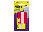 Post it 6862RY File Tabs 2 X 1 1 2 Solid Red Yellow 44 Pack