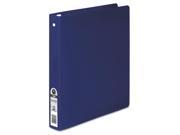 ACCO A7039712A Hide Poly Round Ring Binder 35 Pt. Cover 1 Inch Cap Dark Blue