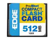 EDGE Tech 512MB ProShot CompactFlash Card 100x