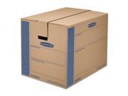 Bankers Box 0062901 Smoothmove Prime Large Moving Boxes 24L X 18W X 18H Kraft Blue 6 Carton