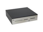 MMF ADV 113B13311 04 Advantage Cash Drawer Stainless 3 Slots Drop Safe 18X16.7 4Bill 6Coin Canadian Till Printer Driven Key Random Bell Black Cable N