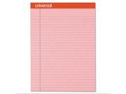 Innovera UNV35889 Fashion Colored Perforated Note Pads 8 1 2 X 11 3 4 Legal Pink 50 Shts 6 Pk