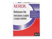 Xerox 3R04416 Single Reverse Collated Index Dividers 5 Tab Punched 9 X 11 250 Sets Box