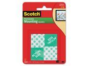 Scotch 111P Precut Foam Mounting 1 Squares Double Sided Permanent 16 Pack