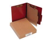 ACCO A7015004 20 Pt Presstex Classification Folders Letter 4 Section Red 10 Box