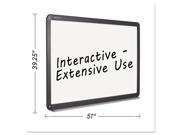 MasterVision BI1691802 Interactive Magnetic Dry Erase Board 51.2 X 39.68 X 4.2 White Black Frame