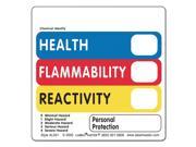 LabelMaster AL501 Warehouse Labels 4 1 2 X 2 7 8 Health Flammability Reactivity 500 Roll