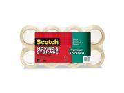 Scotch 3631 8 Moving Storage Tape Premium Thickness 1.88 Inch X 60Yd 3 Inch Core Clear 8 Pack