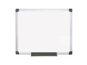 MasterVision MA0307170 Value Lacquered Steel Magnetic Dry Erase Board 24 X 36 White Aluminum Frame