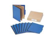 ACCO A7015663 Colorlife Presstex Classification Folders Letter 6 Section Dark Blue 10 Box