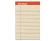 General Supply UNV35891 Fashion Colored Perforated Note Pads 5 X 8 Legal Ivory 50 Sheets 6 Pack