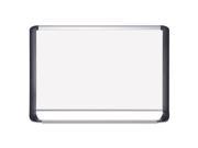 MasterVision MVI270201 Lacquered Steel Magnetic Dry Erase Board 48 X 72 Silver Black