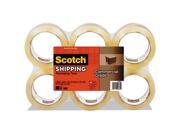 Scotch 3750 6 3750 Commercial Grade Packaging Tape 1.88 Inch X 54.6Yds 3 Inch Core Clear 6 Pack
