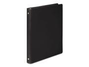 ACCO A7039701A Hide Poly Round Ring Binder 23 Pt. Cover 1 2 Inch Cap Black