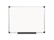 MasterVision MA0507170 Value Lacquered Steel Magnetic Dry Erase Board 36 X 48 White Aluminum Frame