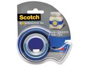 Scotch C214BLU2D Expressions Magic Tape W Dispenser 3 4 Inch X 300 Inch Dark Blue