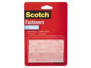 Scotch RFD7090 Hook And Loop Fastener Tape 1 Inch X 3 Inch Two Sets Clear
