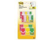 Post it 682RYGVA 1 2 Inch And 1 Inch Prioritization Page Flag Value Pack Red Yellow Green 320 Pack