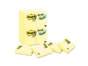 Post it 65324VADB Original Pads In Canary Yellow 1 1 2 X 2 90 Sheet 24 Pack