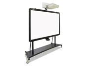 MasterVision 9D006064 Interactive Board Mobile Stand With Projector Arm 76W X 26D X 86H Black