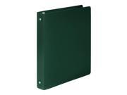 ACCO A7039716A Hide Poly Round Ring Binder 35 Pt. Cover 1 Inch Cap Dark Green