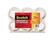Scotch 3650 6 Moving Storage Tape 1.88 Inch X 54.6Yds 3 Inch Core Clear 6 Rolls Pack