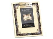 Southworth 98866 Foil Enhanced Parchment Certificate Ivory W Silver Foil 8 1 2 X 11 15 Pack
