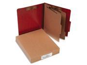 ACCO A7015006 20 Pt Presstex Classification Folders Letter 6 Section Red 10 Box
