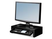 Fellowes FEL8038101 Adjustable Monitor Riser With Storage Tray 16 X 9 3 8 X 6 Black Pearl
