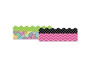 Teacher Created Resources TCR9598 Border Trim Set 3 Inch X 35 Inch Assorted Colors